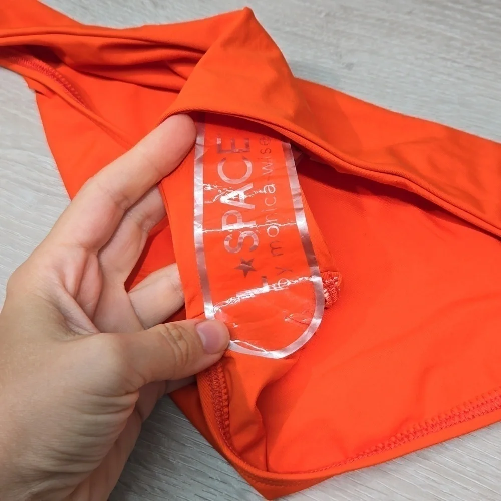 NWOT L Space Anthropologie Women Full Cut Swim Bikini Bottom sz S